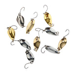 Amo singolo cucchiaio tipo cavallo bocca melone paillettes esche false esche da pesca, 10pcs 5g, 10pcs 3.5g, 10pcs 2.5g, 10pcs 2g Mesh, 10pcs 2g Butterfly