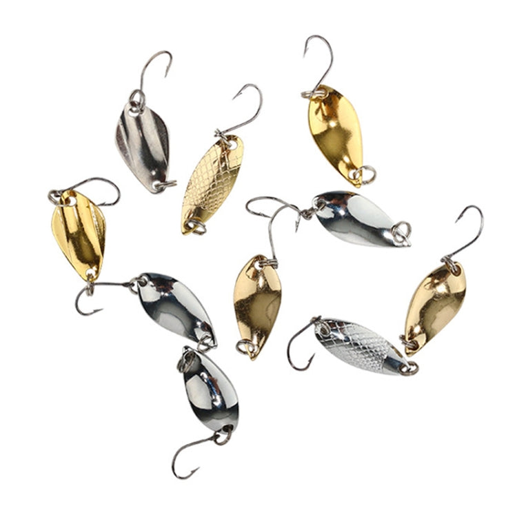 Amo singolo cucchiaio tipo cavallo bocca melone paillettes esche false esche da pesca, 10pcs 5g, 10pcs 3.5g, 10pcs 2.5g, 10pcs 2g Mesh, 10pcs 2g Butterfly