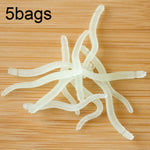 3,5 cm Fishy Red Earthworm Esca finta Esca per pesci luminosi, 5bags 20pcs/bag, 5bags 50pcs/bag, 5bags 100pcs/bag, 5bags 200pcs/bag