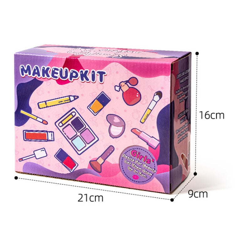 Set di cosmetici atossici per la casa dei giochi con la scatola per il trucco per la simulazione delle ragazze, 21 In 1 Rose Leather Bag, 21 In 1 Orange Leather Bag, 20 In 1 OPP Bag