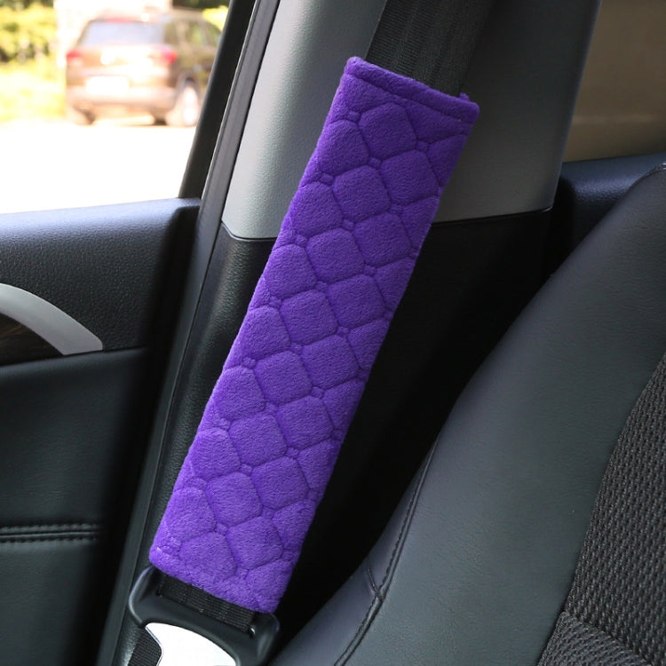Protezione per cintura di sicurezza per auto Spalline morbide estese, Black Ice Silk, Black Plush, Black Square, Purple Square, Rose Red Square, Beige Square, Milky White Plush, Grey