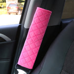 Protezione per cintura di sicurezza per auto Spalline morbide estese, Black Ice Silk, Black Plush, Black Square, Purple Square, Rose Red Square, Beige Square, Milky White Plush, Grey