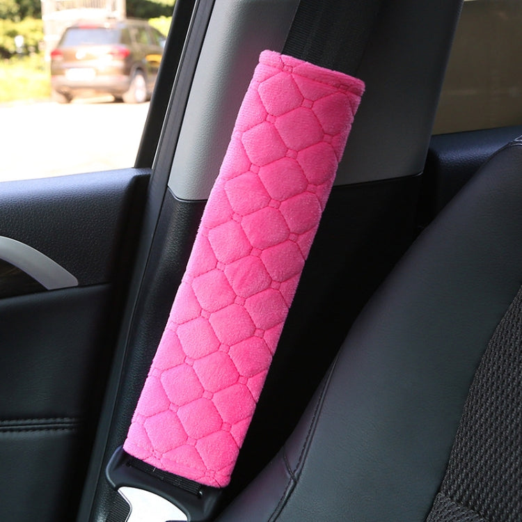 Protezione per cintura di sicurezza per auto Spalline morbide estese, Black Ice Silk, Black Plush, Black Square, Purple Square, Rose Red Square, Beige Square, Milky White Plush, Grey