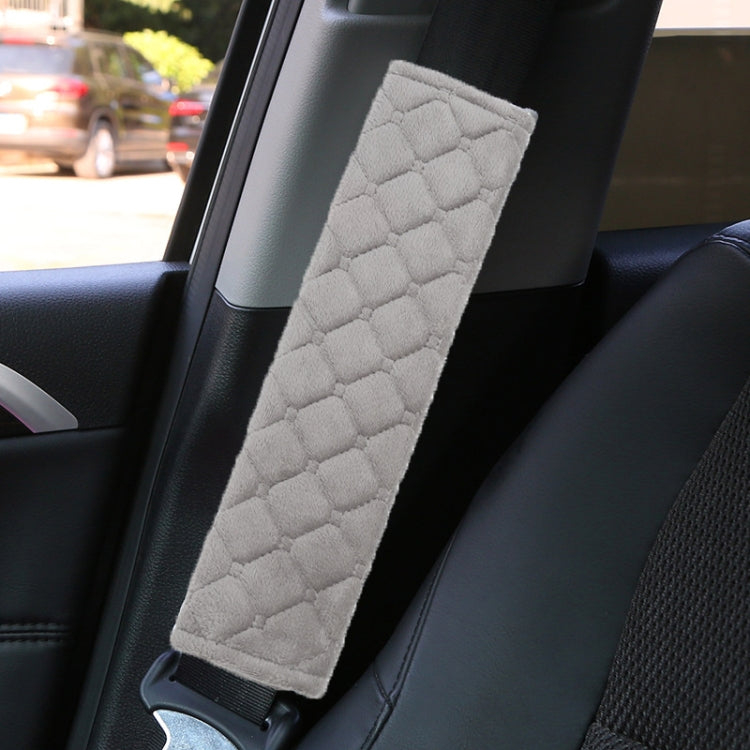 Protezione per cintura di sicurezza per auto Spalline morbide estese, Black Ice Silk, Black Plush, Black Square, Purple Square, Rose Red Square, Beige Square, Milky White Plush, Grey