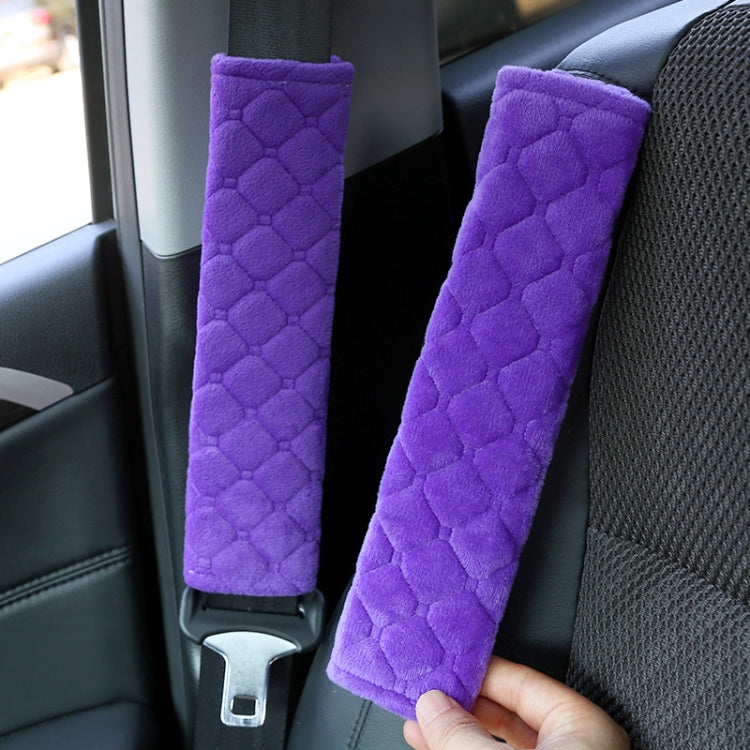 Protezione per cintura di sicurezza per auto Spalline morbide estese, Black Ice Silk, Black Plush, Black Square, Purple Square, Rose Red Square, Beige Square, Milky White Plush, Grey