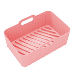 Per Ninja DZ201 Air Fryer Silicone Liner Mat Riutilizzabile Basket Tray, Gray Thick Model (140g), Pink Thick Model (140g), Blue Thick Model (140g), Red Thick Model (140g), Black Thick Model (140g), Gray Thin Model (95g), Black Thin Model (95g)         ...