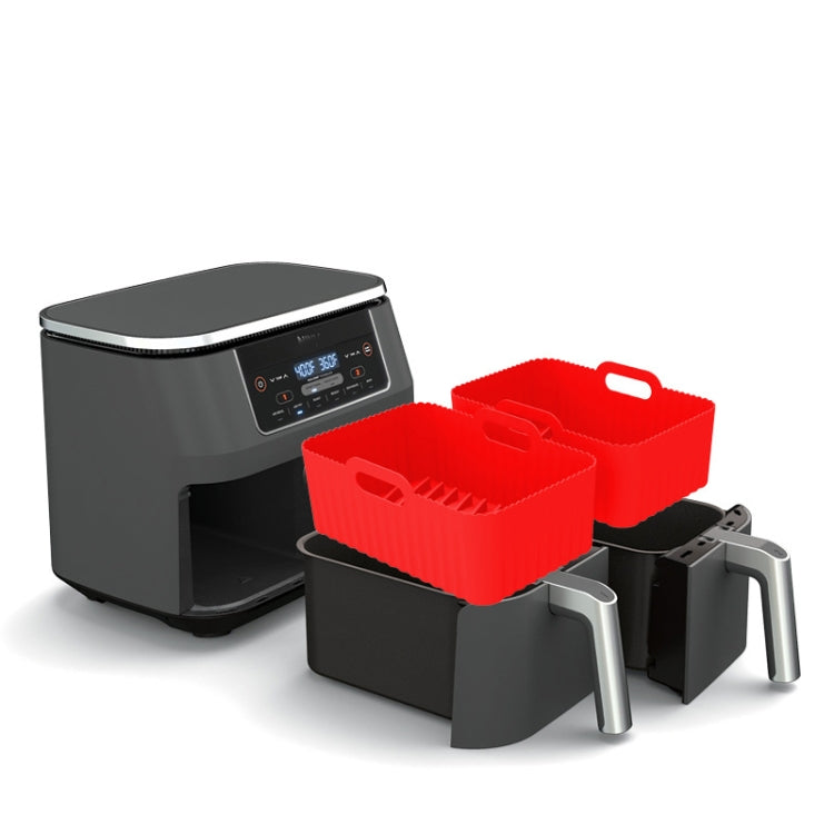 Per Ninja DZ201 Air Fryer Silicone Liner Mat Riutilizzabile Basket Tray, Gray Thick Model (140g), Pink Thick Model (140g), Blue Thick Model (140g), Red Thick Model (140g), Black Thick Model (140g), Gray Thin Model (95g), Black Thin Model (95g)         ...