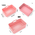 Per Ninja DZ201 Air Fryer Silicone Liner Mat Riutilizzabile Basket Tray, Gray Thick Model (140g), Pink Thick Model (140g), Blue Thick Model (140g), Red Thick Model (140g), Black Thick Model (140g), Gray Thin Model (95g), Black Thin Model (95g)         ...