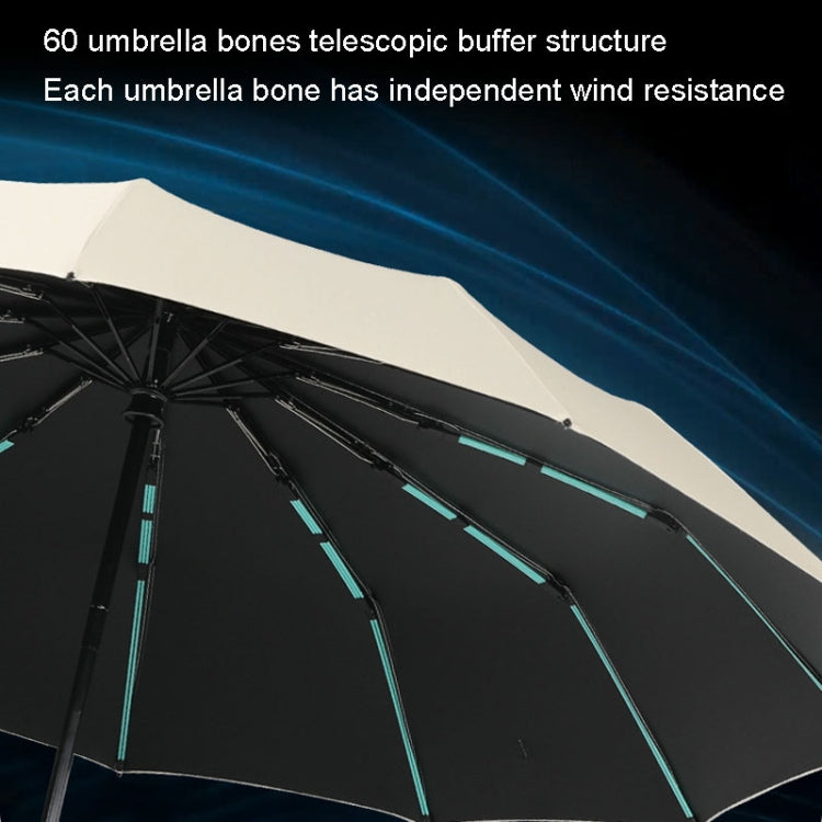 Ombrello automatico a doppio uso Bone Sunny Rain 60 Ombrello parasole UV rinforzato resistente al vento, 60 Bones