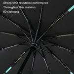 Ombrello automatico a doppio uso Bone Sunny Rain 60 Ombrello parasole UV rinforzato resistente al vento, 60 Bones