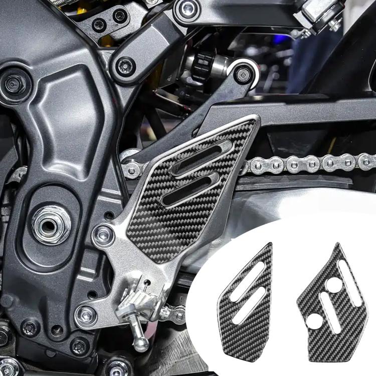 Adesivi pedane Yamaha MT-09 2021-2023 in fibra di carbonio