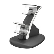 iplay HBP-253 Per PS5 Game Wireless Handle Doppia staffa di posizionamento della base di ricarica, HBP-253 (White), HBP-253 (Black)