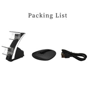 iplay HBP-253 Per PS5 Game Wireless Handle Doppia staffa di posizionamento della base di ricarica, HBP-253 (White), HBP-253 (Black)