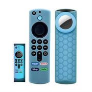Custodia per telecomando 2 pezzi per Amazon Fire TV Stick 2021 ALEXA 3a generazione con supporto Airtag