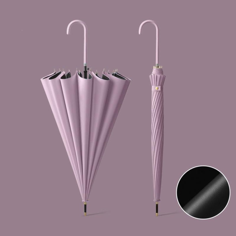 16 Osso Automatico Manico Lungo Doppio Sole E Pioggia Ombrello Doppio Uso, With Waterproof Cover Beige, With Waterproof Cover Black, With Waterproof Cover Purple, With Waterproof Cover Green, With Waterproof Cover White, With Waterproof Cover Matcha   ...