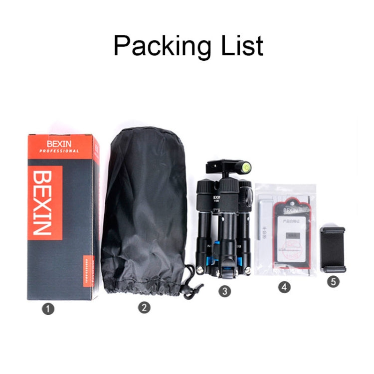 BEXIN V30 Treppiede per fotocamera da tavolo regolabile in lega di alluminio Mini treppiede portatile pieghevole dal vivo