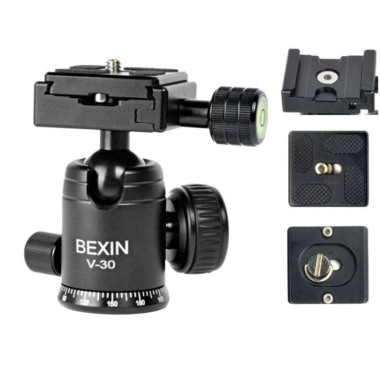 BEXIN V30 Treppiede per fotocamera da tavolo regolabile in lega di alluminio Mini treppiede portatile pieghevole dal vivo