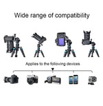 BEXIN V30 Treppiede per fotocamera da tavolo regolabile in lega di alluminio Mini treppiede portatile pieghevole dal vivo