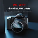 Fotocamera digitale 4K con doppia lente e WiFi 64MP
