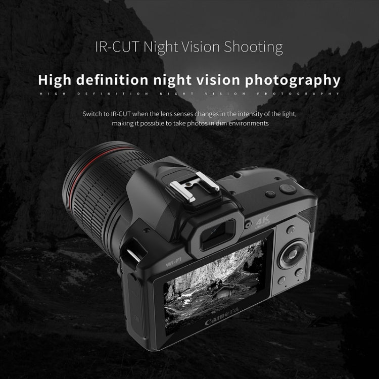 Fotocamera digitale 4K con doppia lente e WiFi 64MP