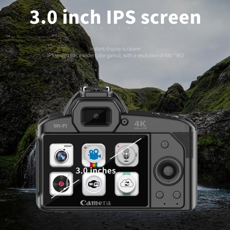 Fotocamera digitale 4K con doppia lente e WiFi 64MP