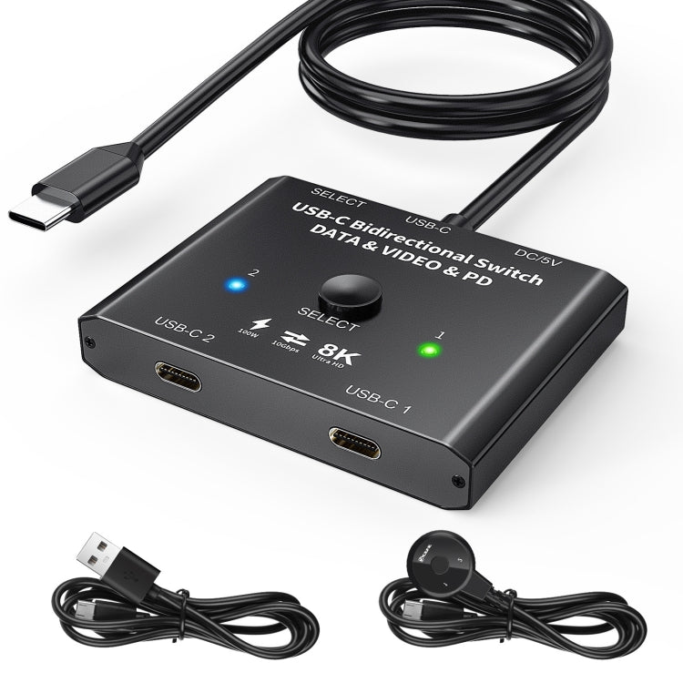 Switch bidirezionale 8K30 Type-C / USB-C Splitter HD da 10 Gbps, KC-C201, C201 Single Machine