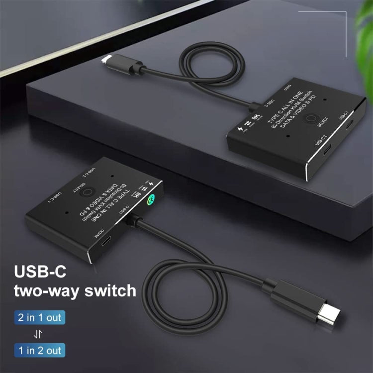 Switch bidirezionale 8K30 Type-C / USB-C Splitter HD da 10 Gbps, KC-C201, C201 Single Machine