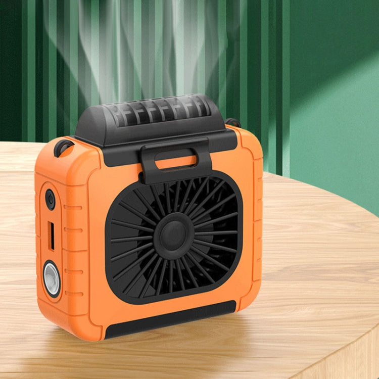 Ventilatore per illuminazione da esterno montato in vita con funzione di alimentazione Ventilatore da appendere al collo con staffa multifunzionale, F006, F006 (Pink), F006 (Yellow), F006 (Grass Green), F006 (Orange), F006 (Blue)