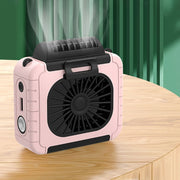 Ventilatore per illuminazione da esterno montato in vita con funzione di alimentazione Ventilatore da appendere al collo con staffa multifunzionale, F006, F006 (Pink), F006 (Yellow), F006 (Grass Green), F006 (Orange), F006 (Blue)