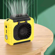 Ventilatore per illuminazione da esterno montato in vita con funzione di alimentazione Ventilatore da appendere al collo con staffa multifunzionale, F006, F006 (Pink), F006 (Yellow), F006 (Grass Green), F006 (Orange), F006 (Blue)
