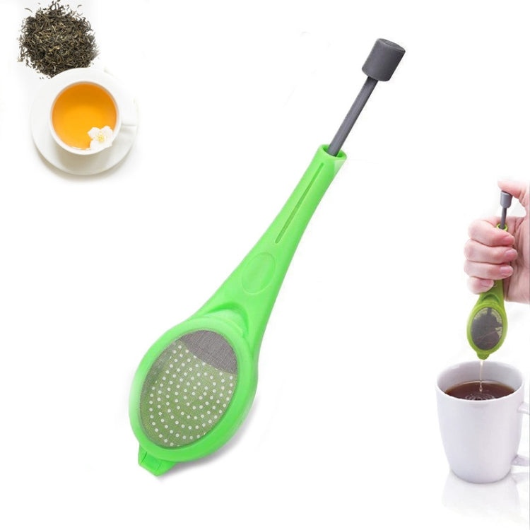 2pcs colino da tè riutilizzabile infusore da tè stantuffo incorporato portatile in plastica per uso alimentare colino da tè e caffè