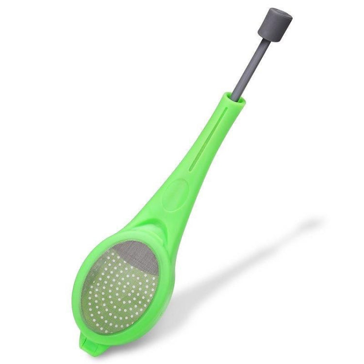2pcs colino da tè riutilizzabile infusore da tè stantuffo incorporato portatile in plastica per uso alimentare colino da tè e caffè
