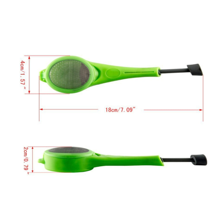 2pcs colino da tè riutilizzabile infusore da tè stantuffo incorporato portatile in plastica per uso alimentare colino da tè e caffè
