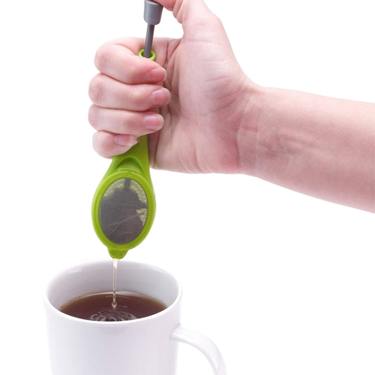 2pcs colino da tè riutilizzabile infusore da tè stantuffo incorporato portatile in plastica per uso alimentare colino da tè e caffè