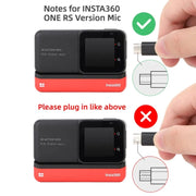 Microfono clip omnidirezionale USB-C per DJI Action 3 e Insta360