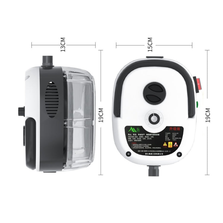 Macchina per la pulizia a vapore ad alta temperatura e alta pressione da 2500 W per mobili da cucina e bagno, Red  220V  EU Plug, White 220V EU Plug, Red 220V UK Plug, White 220V UK Plug, Red 110V US Plug, White 110V US Plug