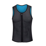 Corsetto fitness da uomo Neoprene Sport Tummy Control Shapewear Canotta con cerniera Canotta da allenamento, S, M, L, XL