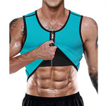 Corsetto fitness da uomo Neoprene Sport Tummy Control Shapewear Canotta con cerniera Canotta da allenamento, XXL, 3XL, 4XL