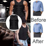 Corsetto fitness da uomo Neoprene Sport Tummy Control Shapewear Canotta con cerniera Canotta da allenamento, XXL, 3XL, 4XL