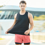 Gilet sportivo da uomo estivo a forma di H Gilet da corsa all'aperto traspirante ad asciugatura rapida casual, M