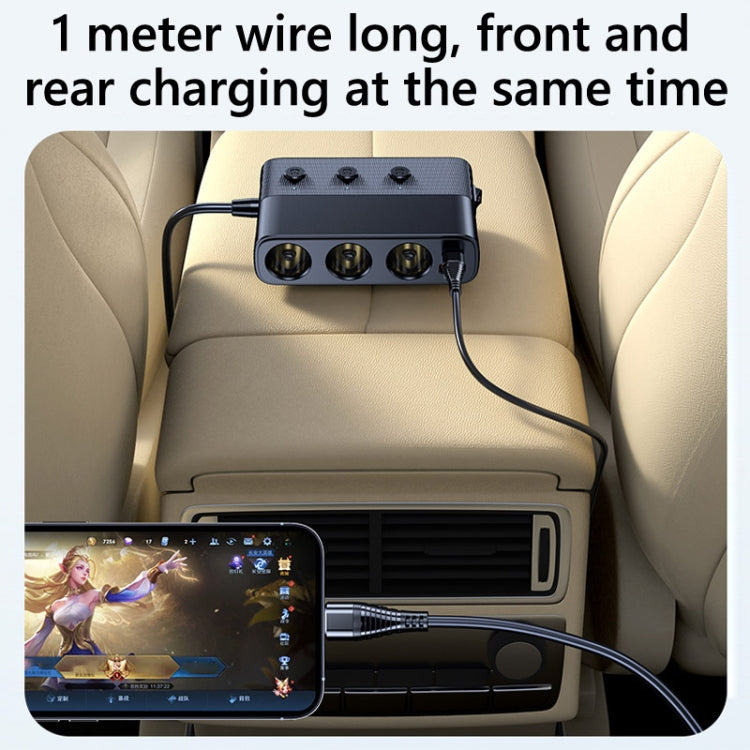 Interfaccia accendisigari USB3.0/PD Caricabatteria da auto 128W
