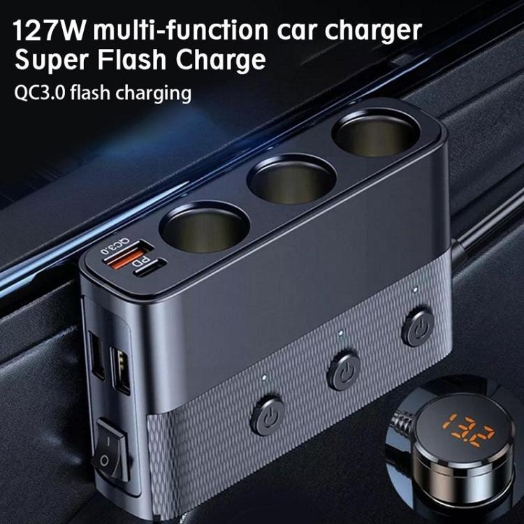 Interfaccia accendisigari USB3.0/PD Caricabatteria da auto 128W