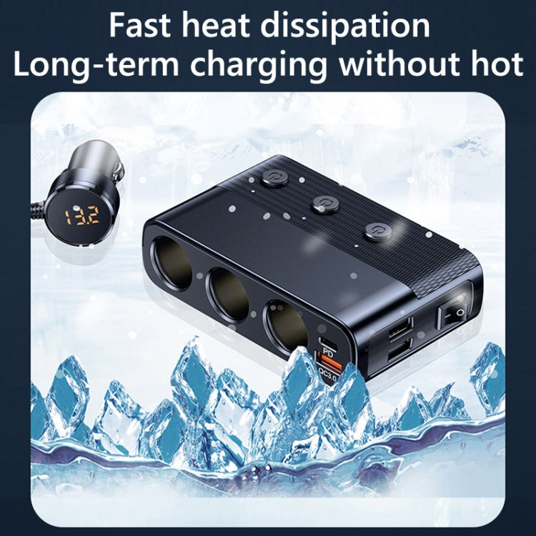 Interfaccia accendisigari USB3.0/PD Caricabatteria da auto 128W