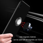 Supporto per cellulare con fibbia ad anello in metallo magnetico per auto da 5 pezzi