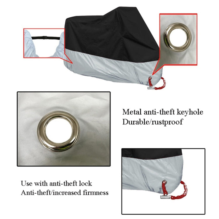 190T Coperture antipioggia per moto Coperture antipolvere antipolvere antipioggia resistenti ai raggi UV, M, L, XL