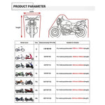 190T Coperture antipioggia per moto Coperture antipolvere antipolvere antipioggia resistenti ai raggi UV, M, L, XL