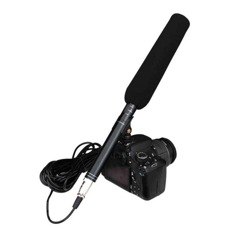 28 cm Riduzione del rumore intelligente Scheda audio dal vivo Microfono per computer Fotocamera per telefono Microfono per interviste di notizie, 28cm Interview Microphone