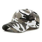 Berretto con lingua d'anatra mimetica da viaggio in montagna all'aperto, Camouflage Army Green, Camouflage Gray, Camouflage Brown