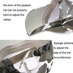 Berretto con lingua d'anatra mimetica da viaggio in montagna all'aperto, Camouflage Army Green, Camouflage Gray, Camouflage Brown
