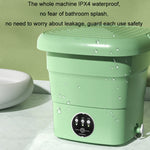 Mini lavatrice portatile pieghevole per biancheria intima per uso domestico, Fruit Green, Lake Blue, Warm Yellow, Fruit Pink, Fruit Green + Blue Light Antibacterial, Lake Blue + Blue light antibacterial, Warm Yellow + Blue light antibacterial          ...